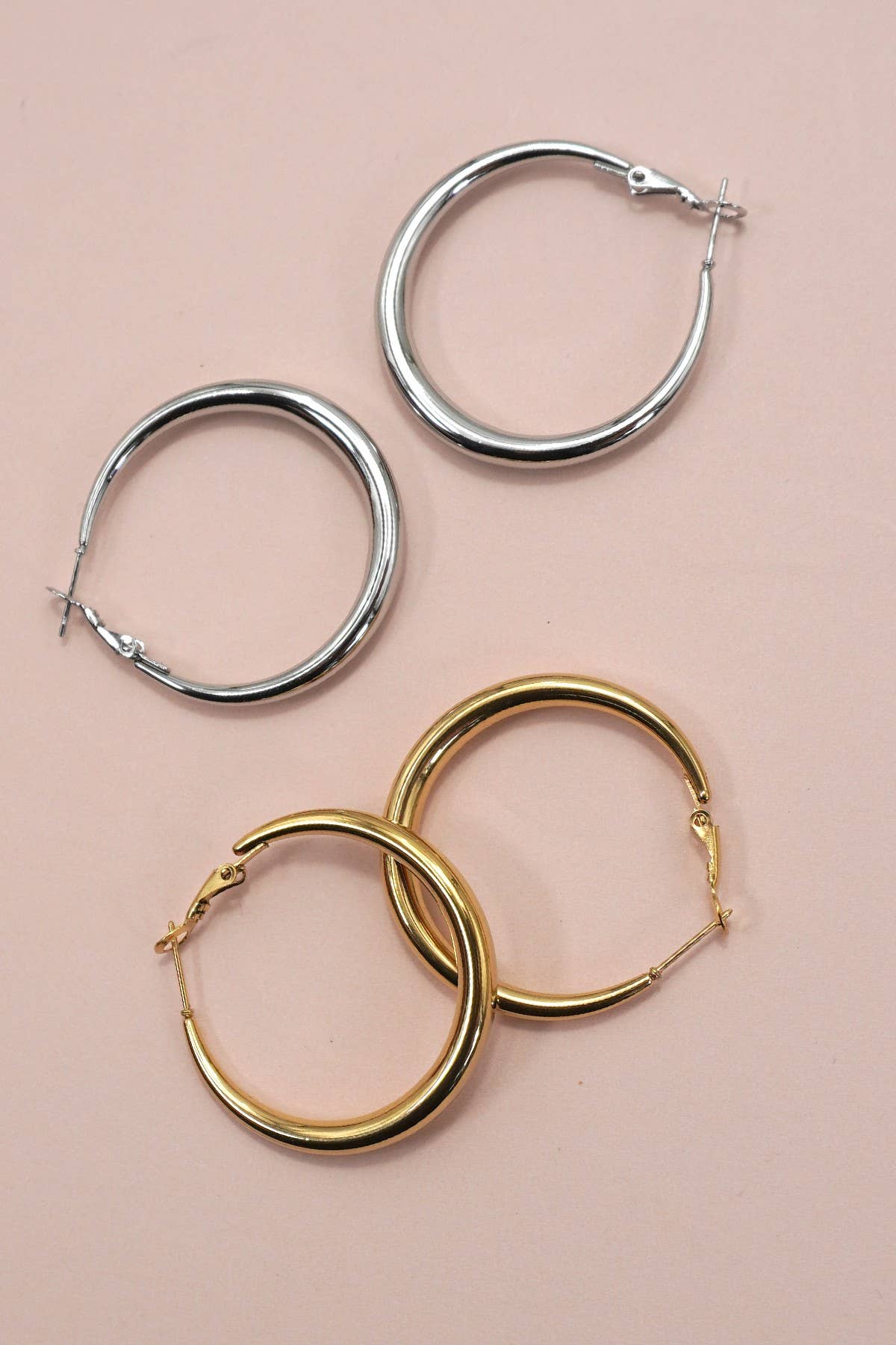 18K Waterproof Hoops