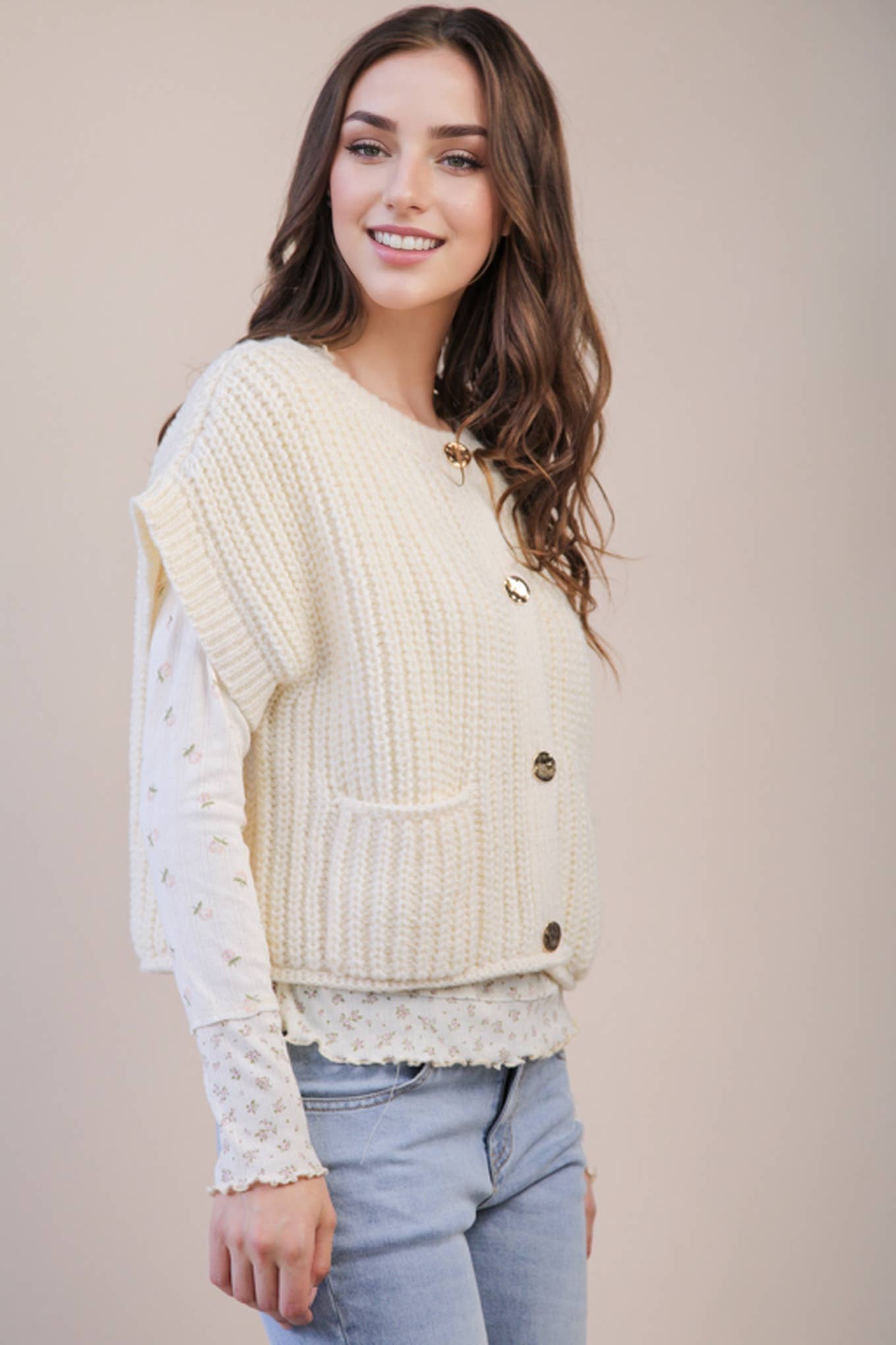 Oversized Button Down Sweater