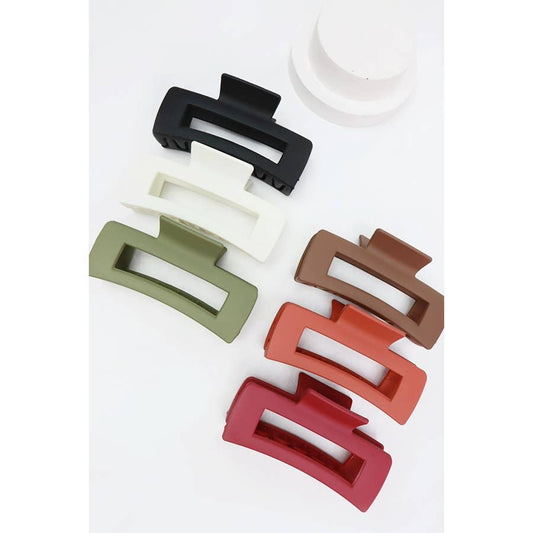 Rectangle Hair Claw Clip