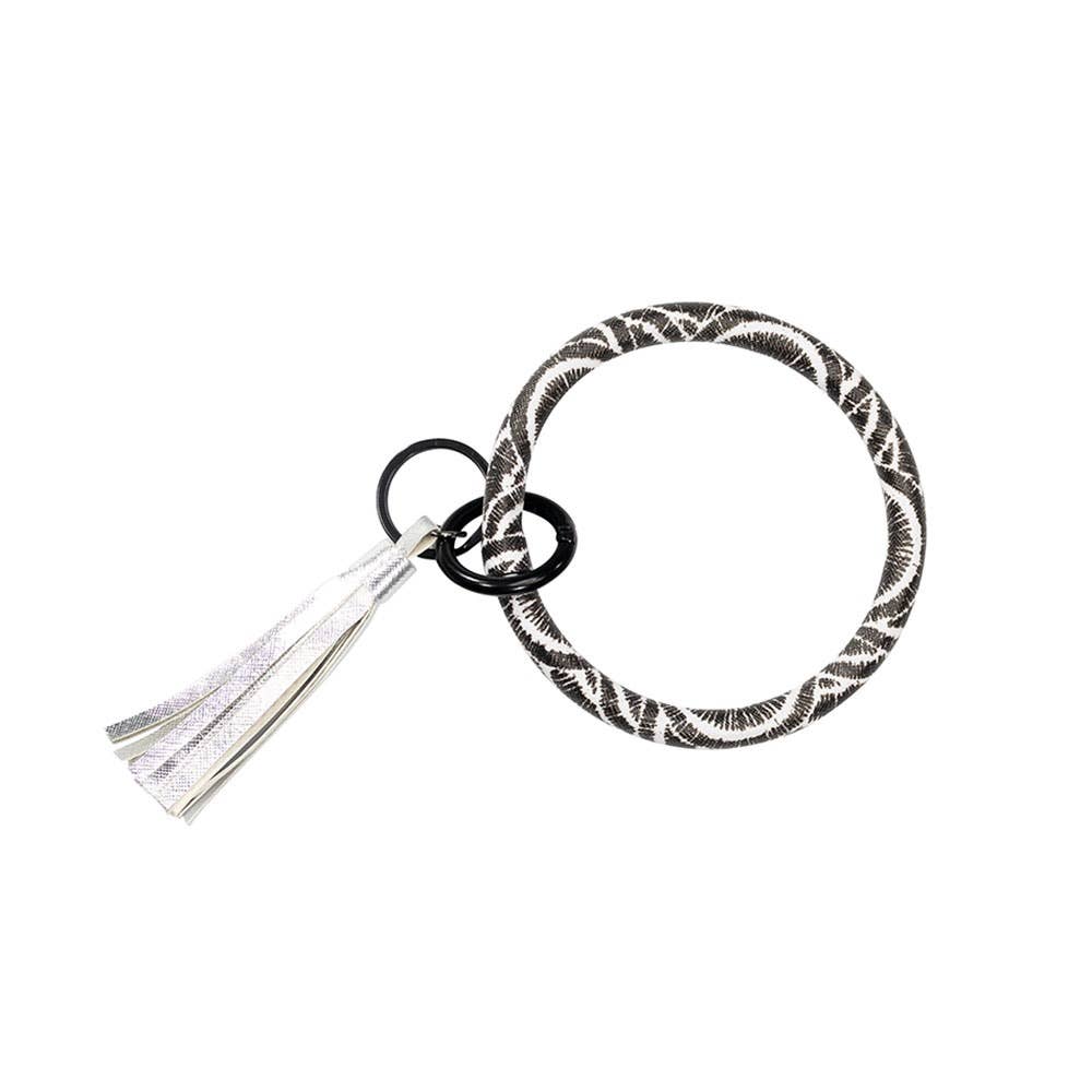 Black & White Bangle Keychain