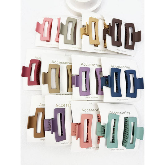 Matt Duo Cut Out Rectangle Clip