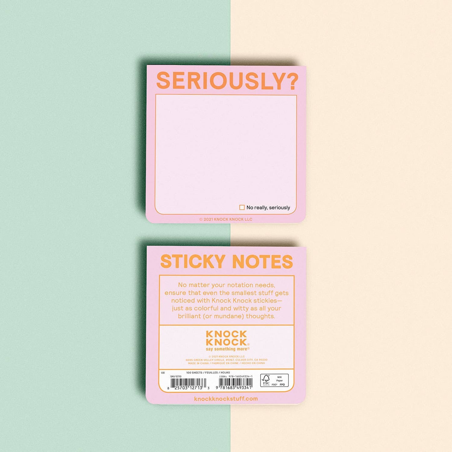 Seriously? Sticky Note (Pastel Version)