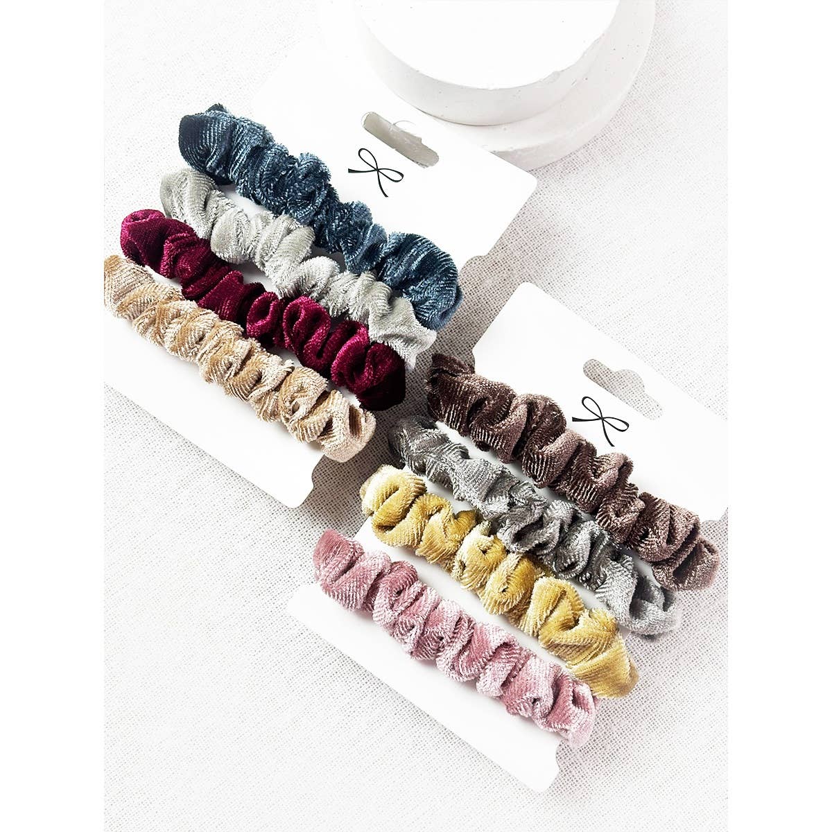 Velvet Assorted Scrunchie Set