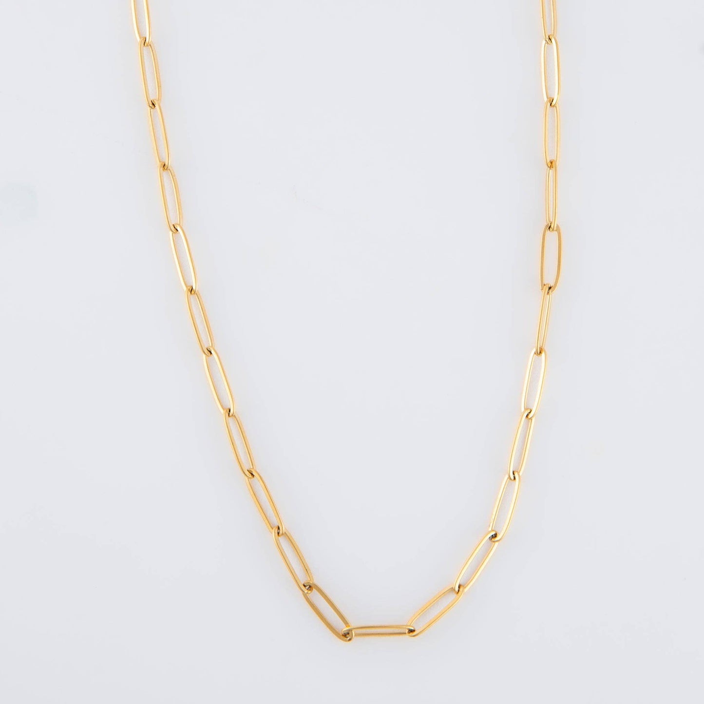 Waterproof Necklace Narelle 18" Paperclip Chain Jewelry