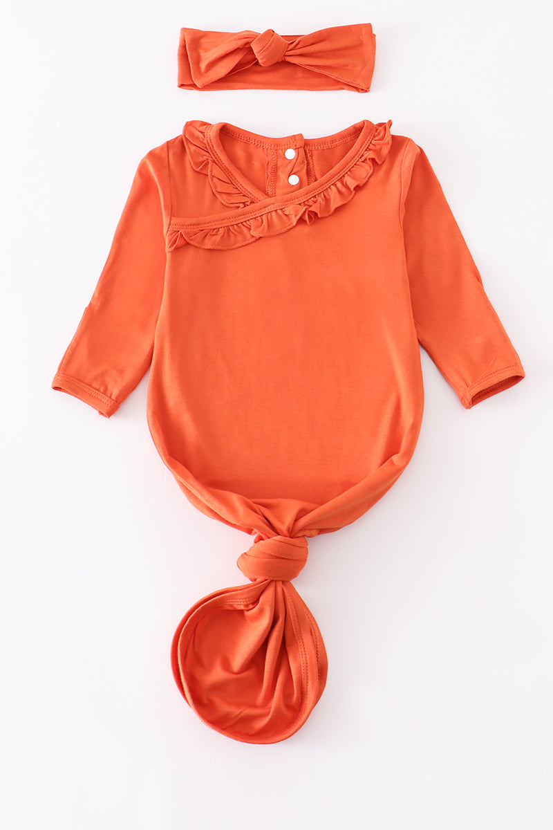 Tie Baby Gown - 2 Piece