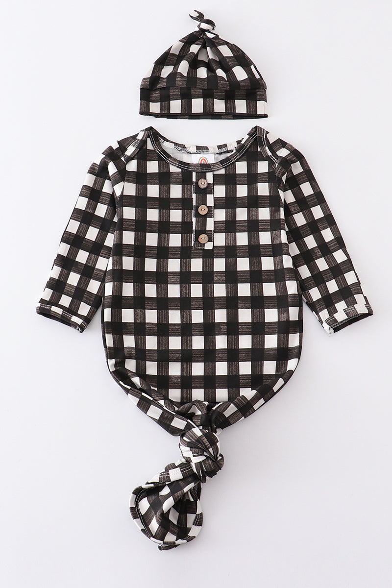 Tie Baby Gown - 2 Piece