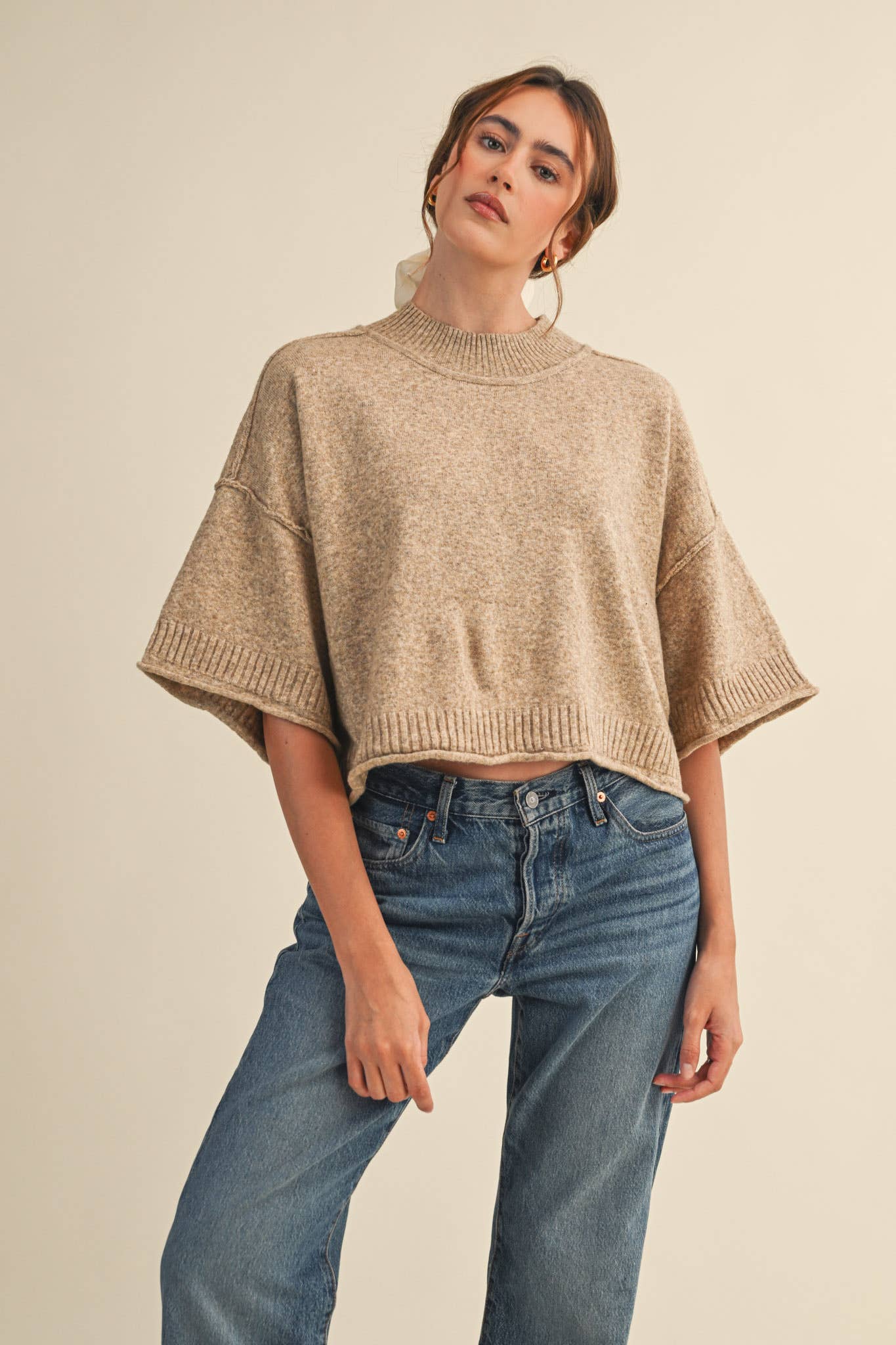 Marley Knit Short Sleeve Sweater