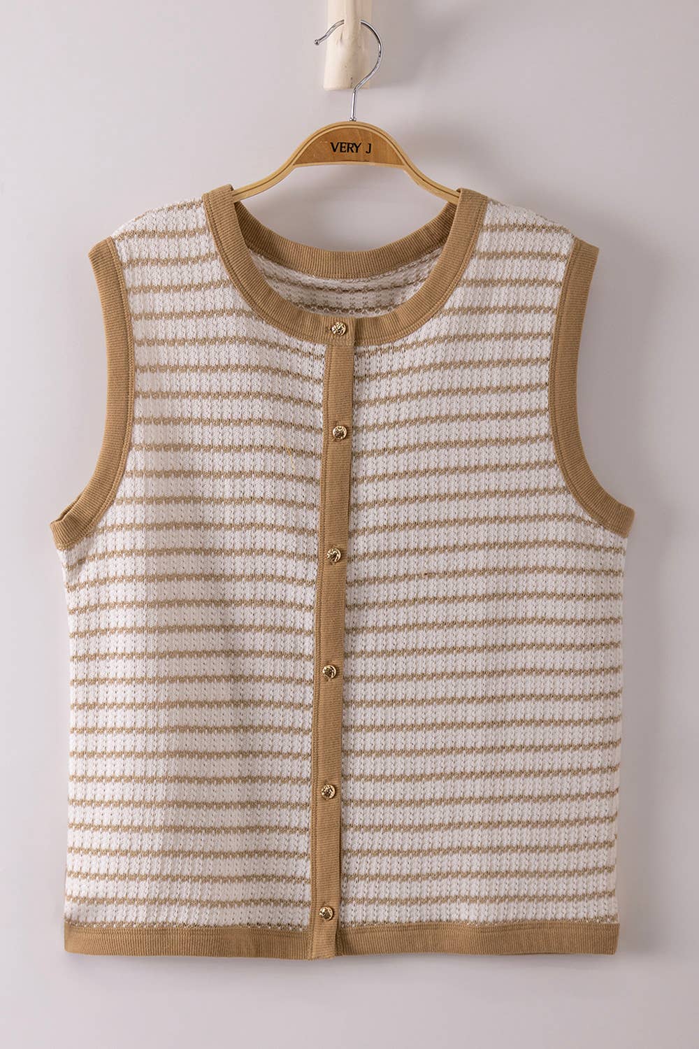 Luna Knit Button Down Top