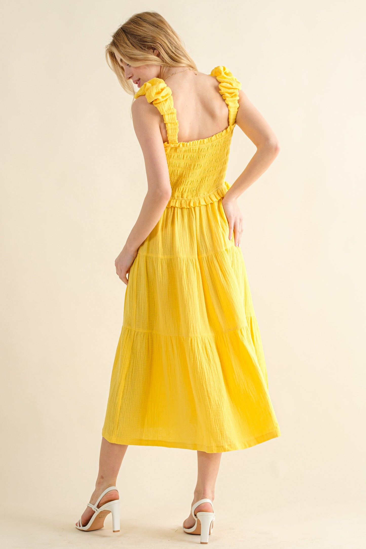 Lemon Drop Midi Dress