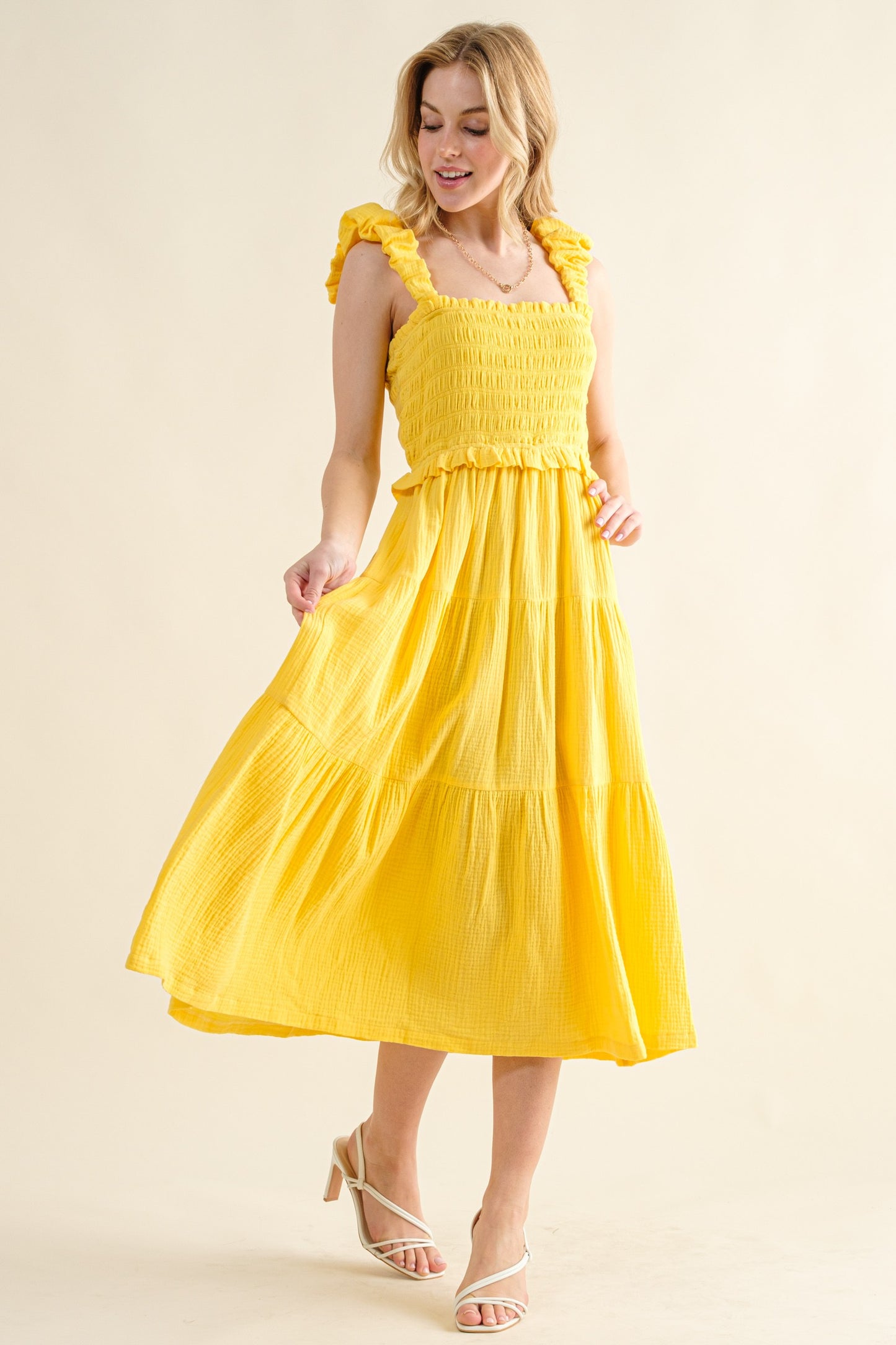 Lemon Drop Midi Dress