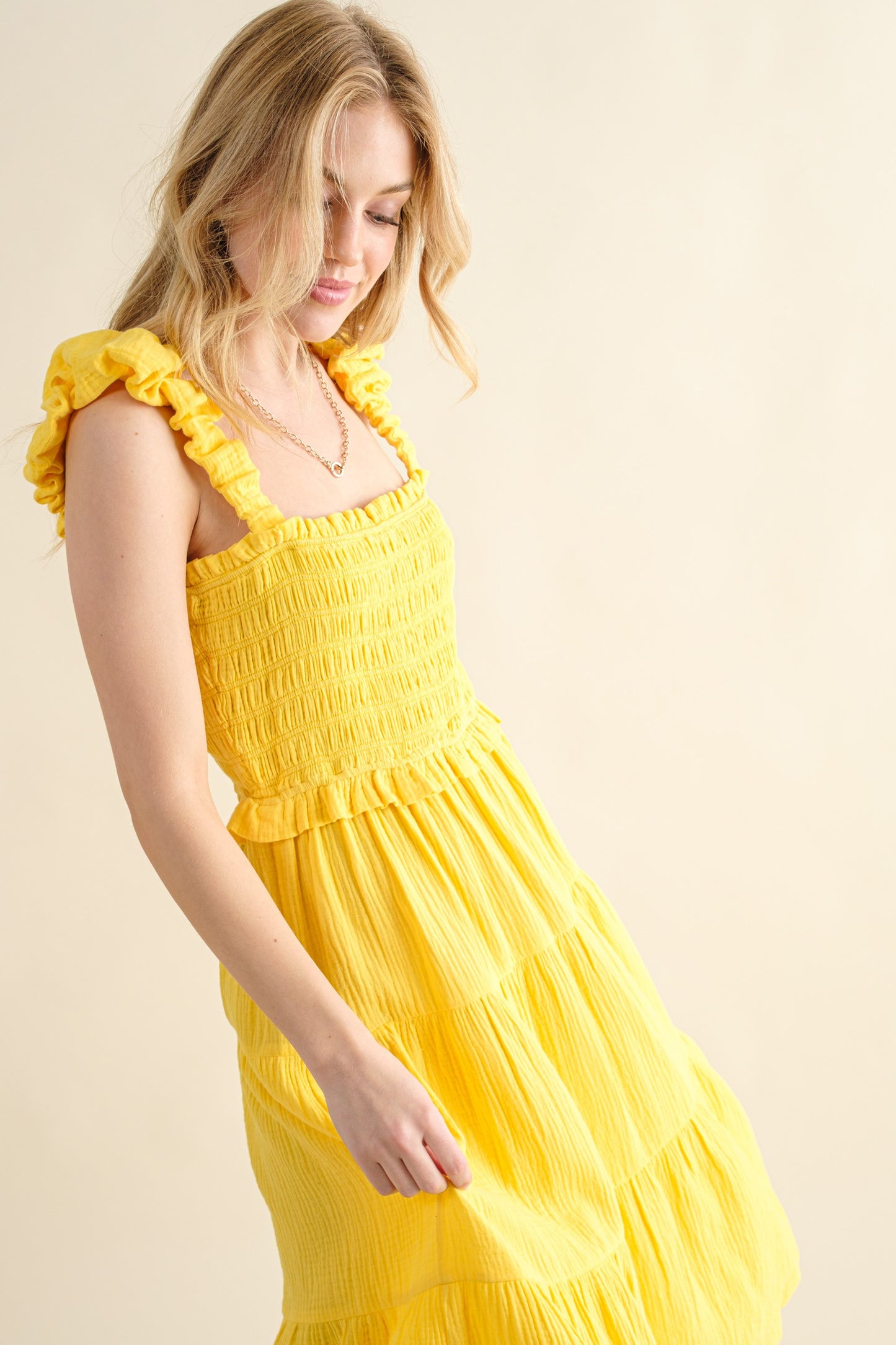 Lemon Drop Midi Dress