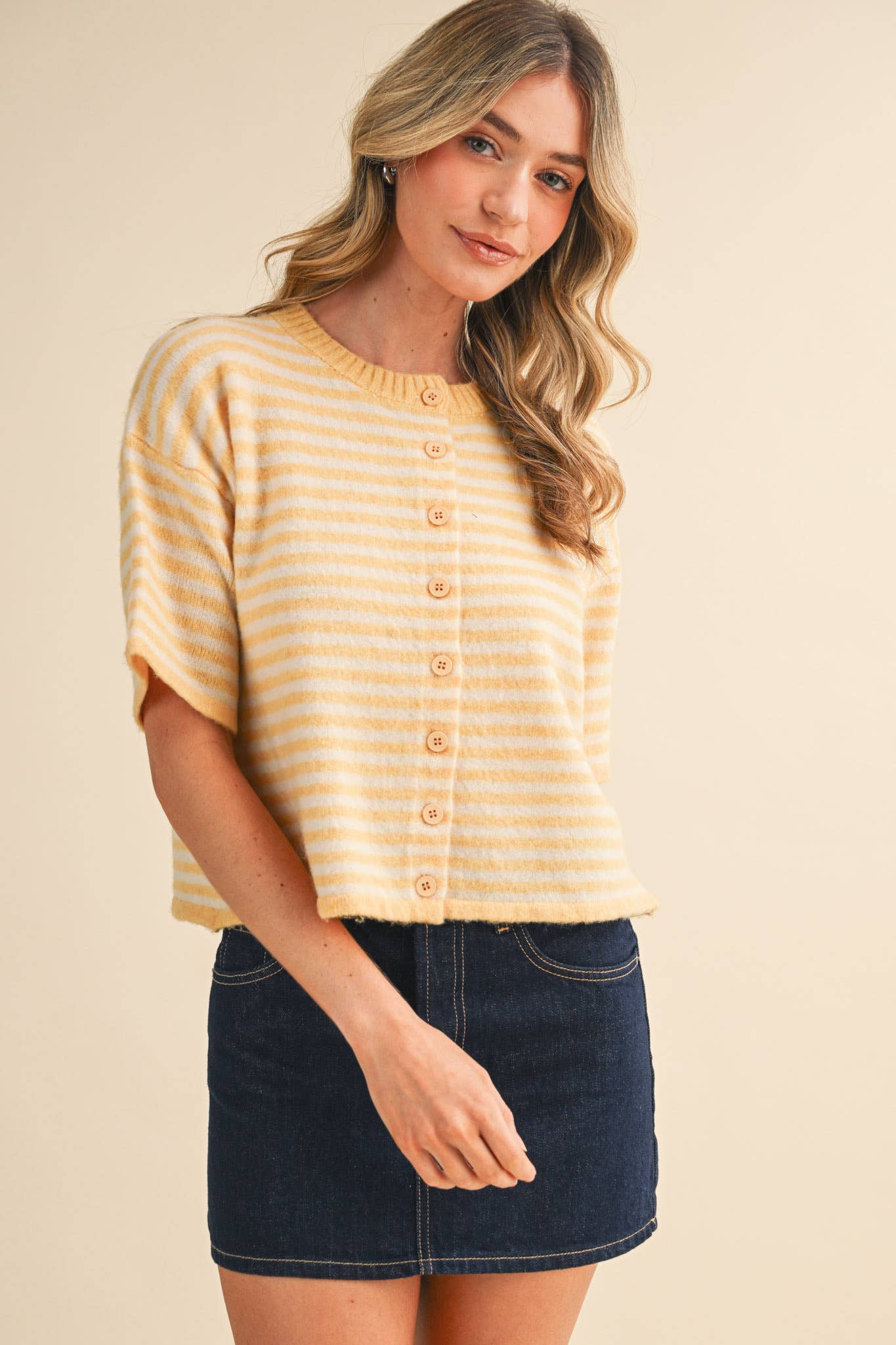 Lilly Striped Sweater Cardigan