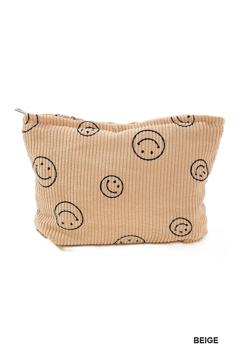 Smiley Corduroy Bag