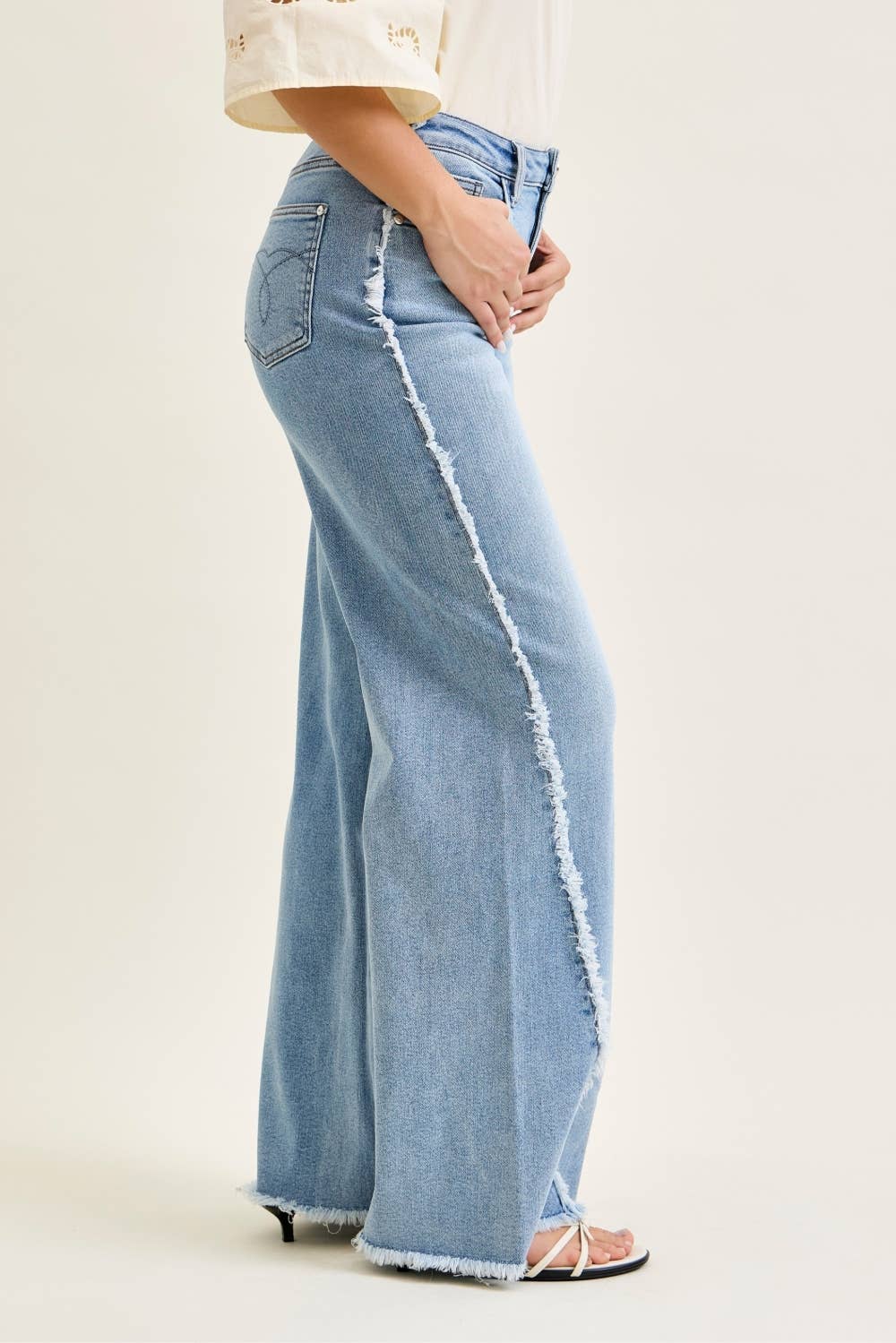 Judy Blue Jeans Raw Twisted Outseam