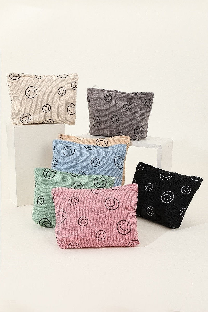 Smiley Corduroy Bag