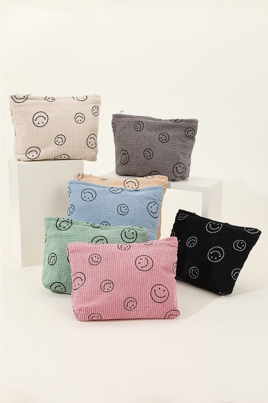 Smiley Corduroy Bag