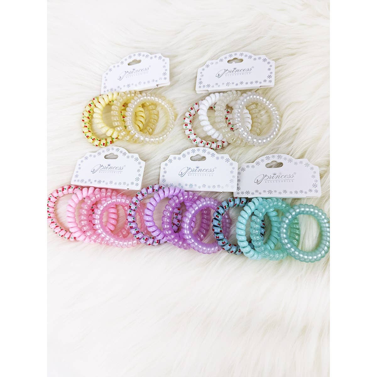 Colorful Spiral Hair Ties
