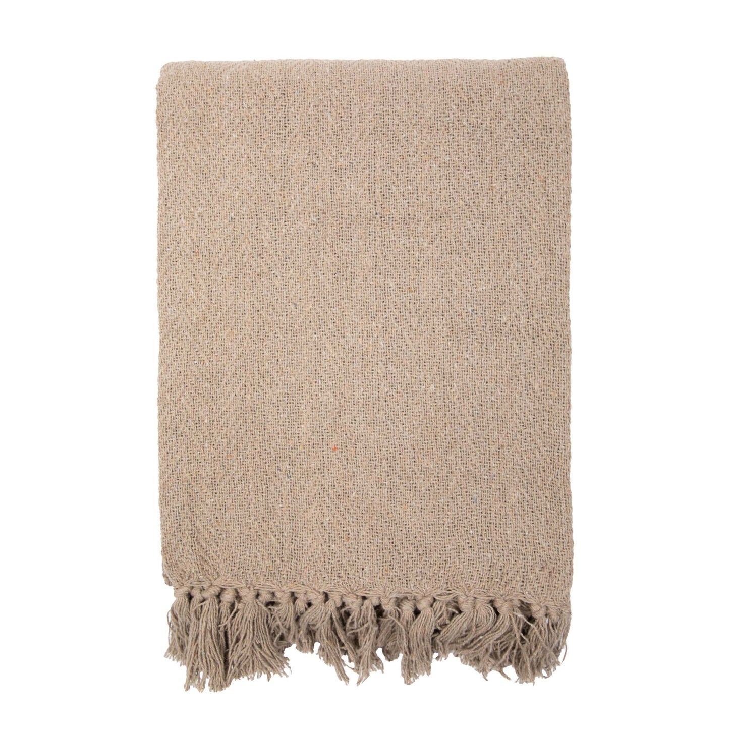 Herringbone Cotton Throw Blanket