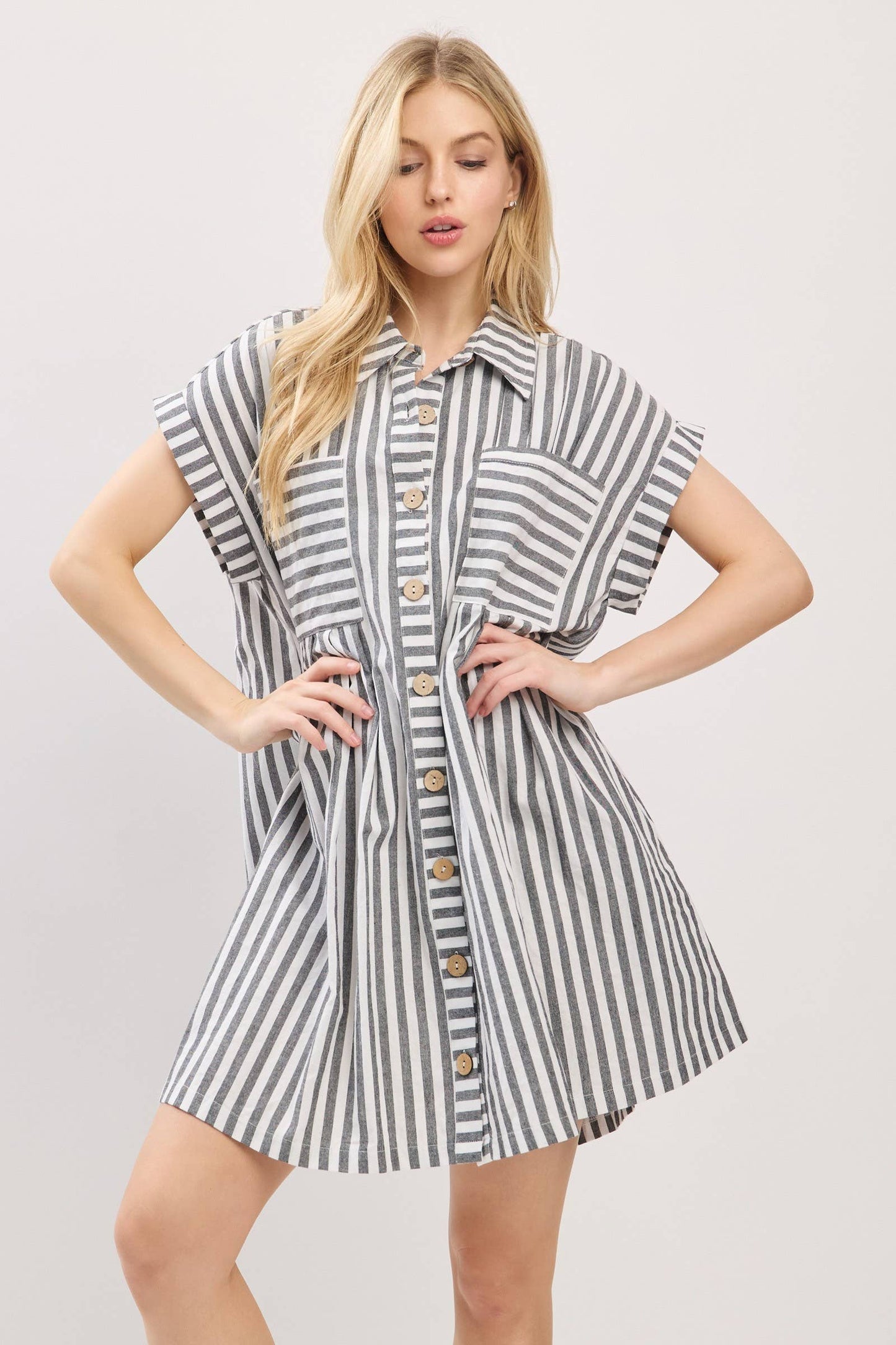 Cotton Striped Dress