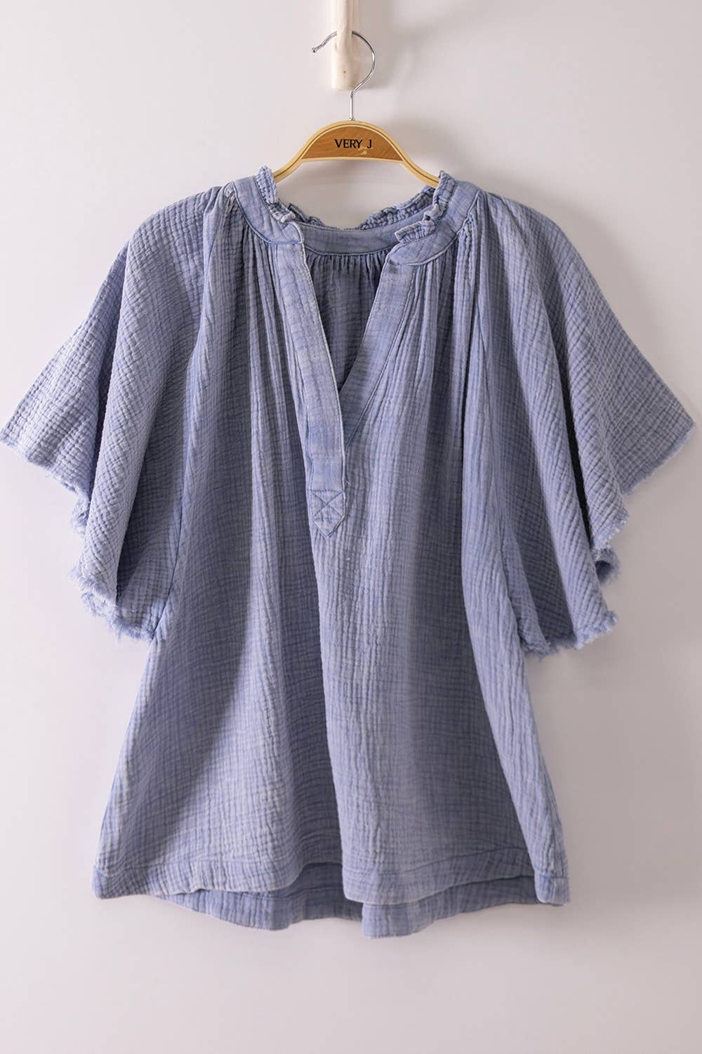 Mineral Washed Gauze Top