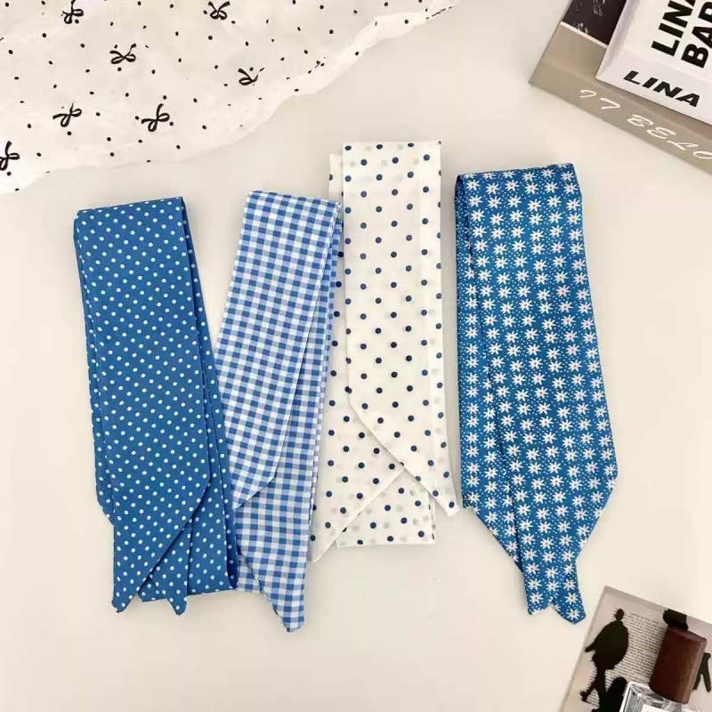 Vintage-Style Skinny Twilly Scarf