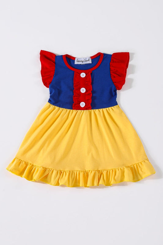 Girls Snow White Ruffle Dress