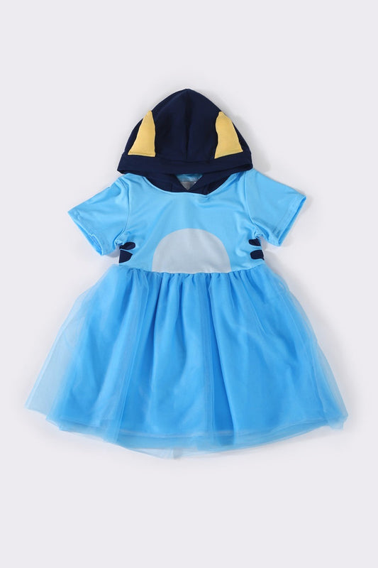 Girls Bluey Hoodie Dress