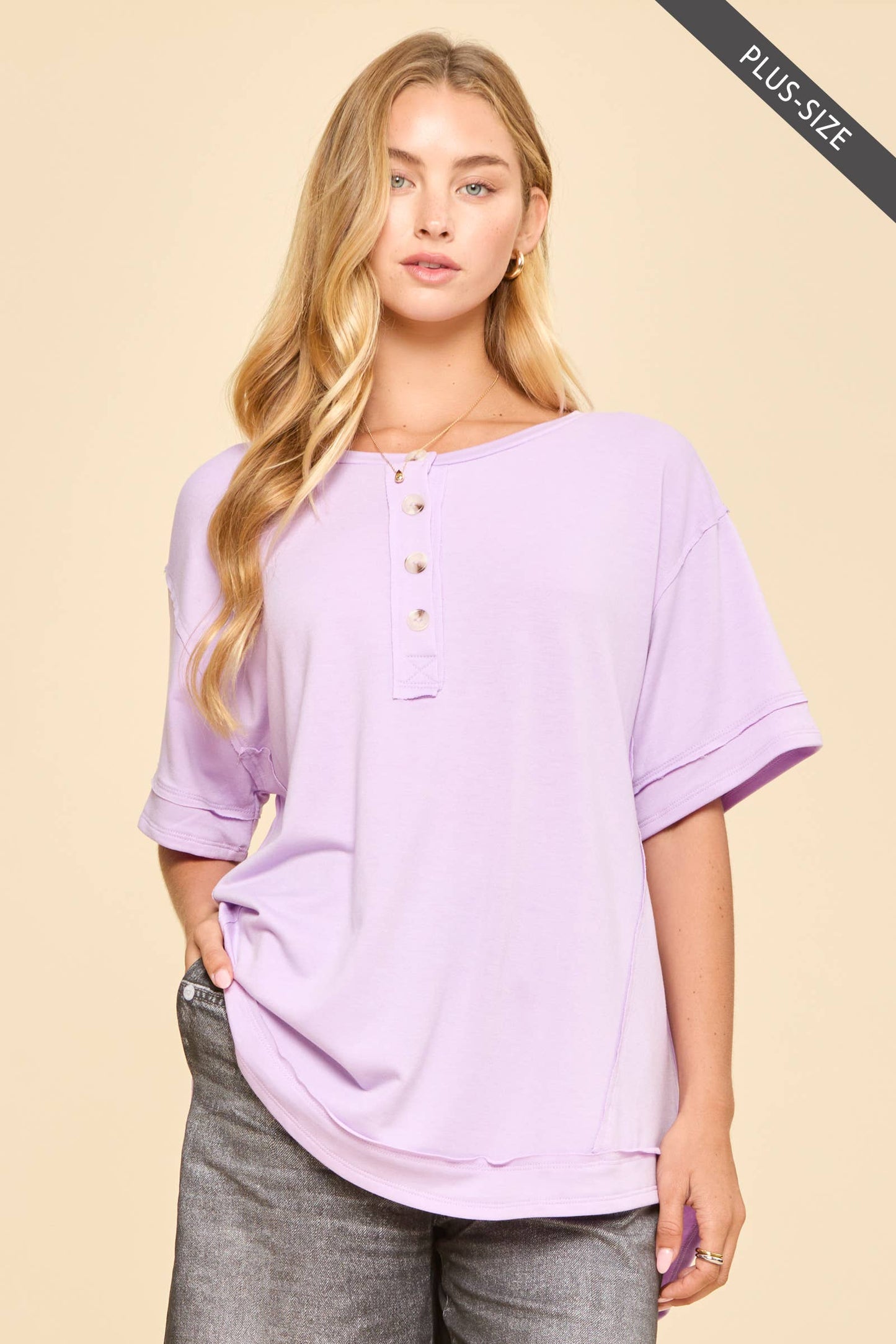 Textured Terry Knit Top