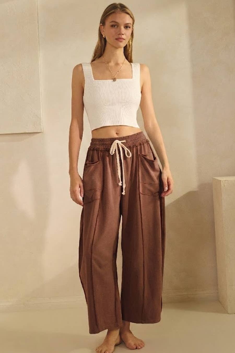 Washed French Terry Pants