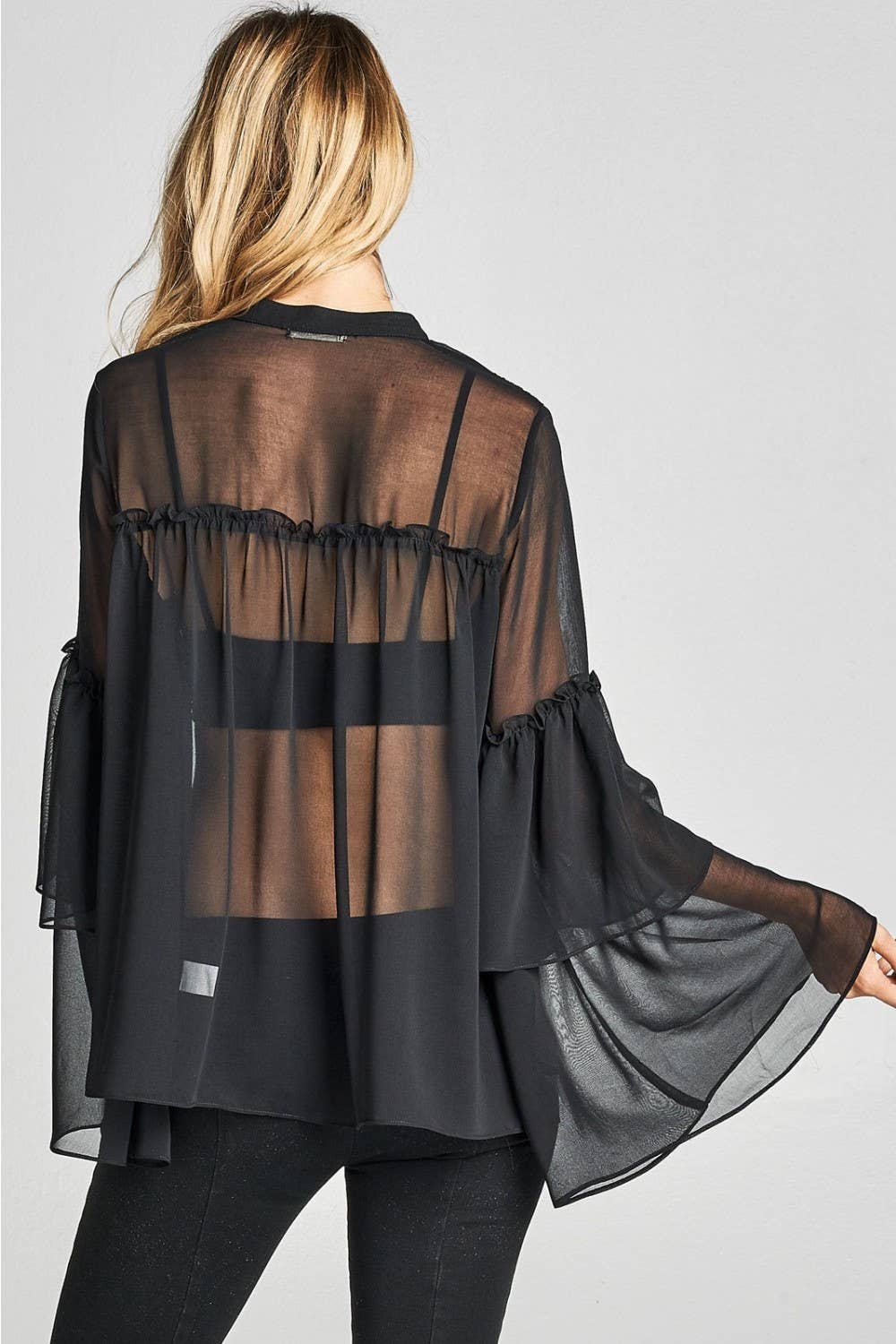 Sheer Layered Boho Top