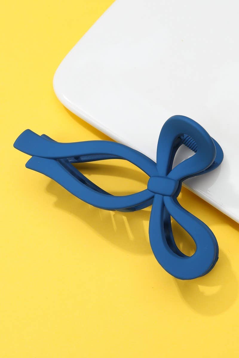 Matte Bow Hair Claw Clips