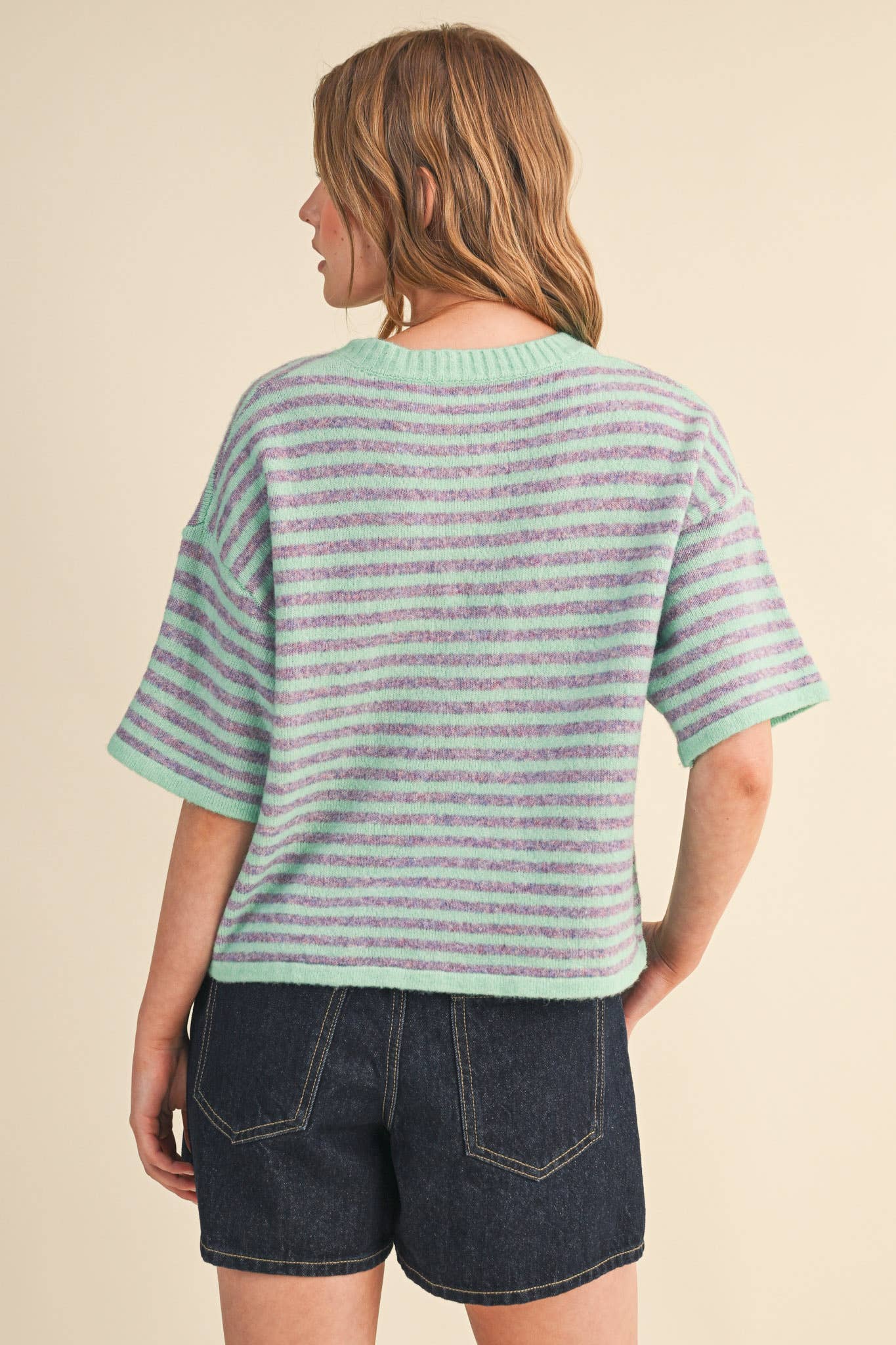 Lilly Striped Sweater Cardigan
