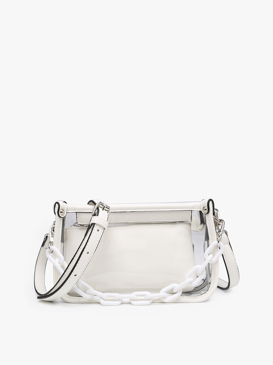 Jessica Stadium Clear Crossbody Bag – Chain Strap