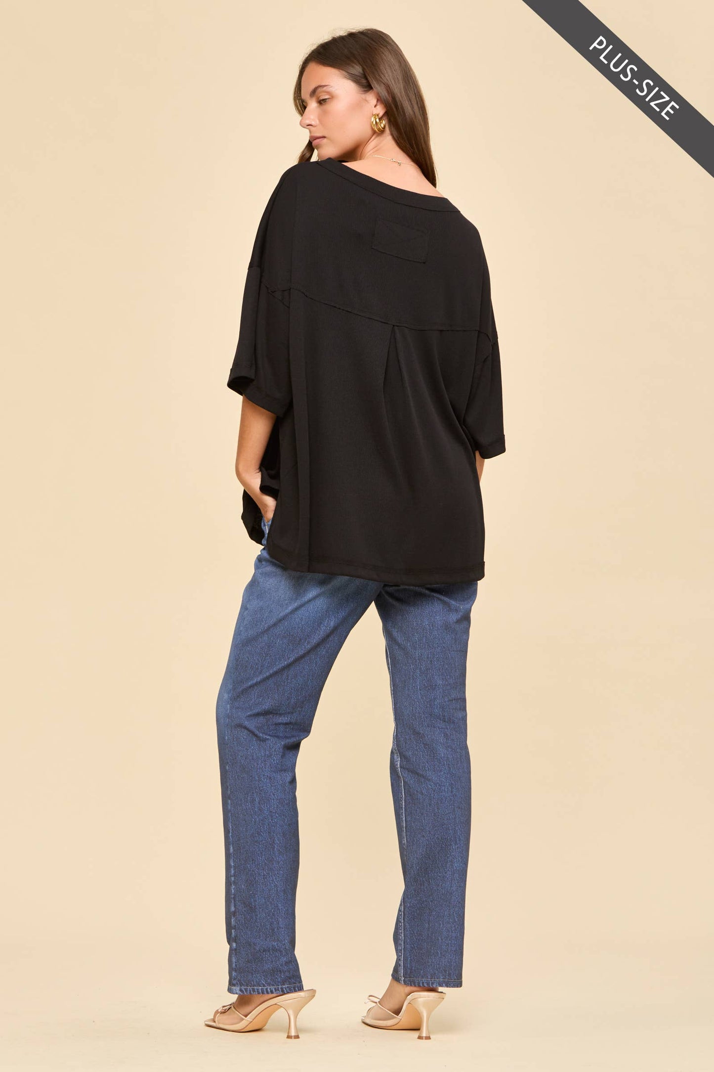 Ribbed Boyfriend Knit Top