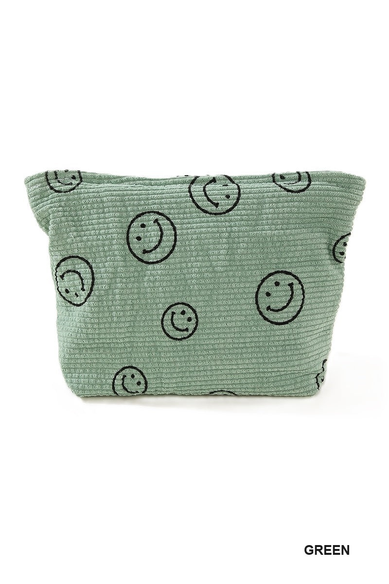 Smiley Corduroy Bag