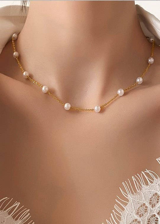 Waterproof Multi Pearl Necklace
