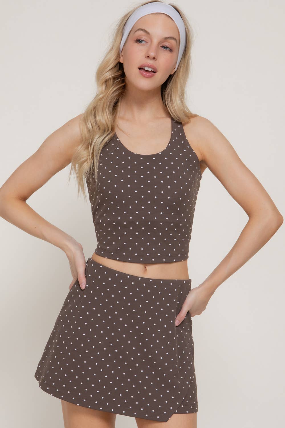 Polka Dot Tank & Skort Set