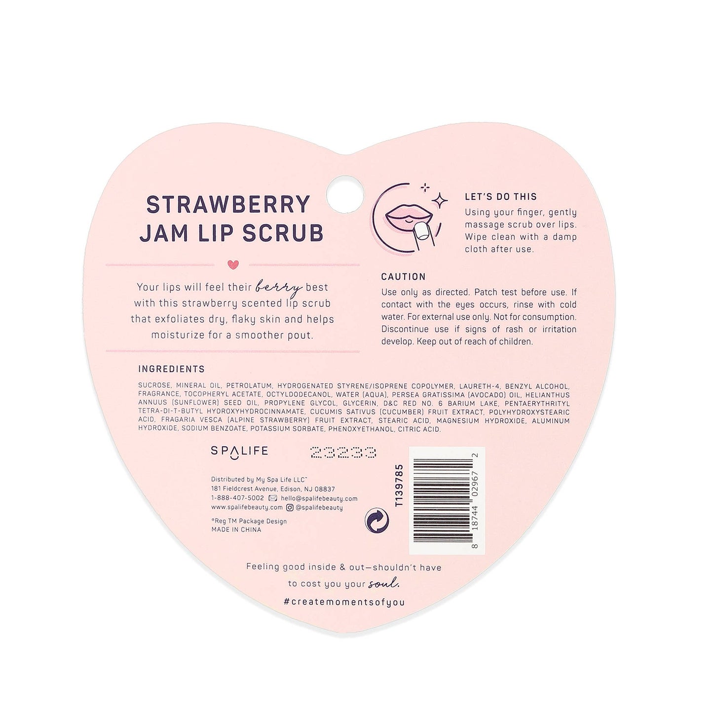 Exfoliate & Smooth Strawberry Jam Scented Lip Scrub