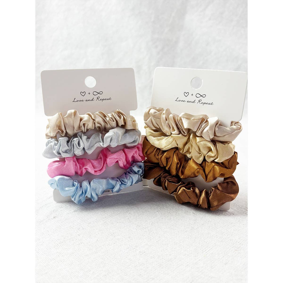 4-Pcs Satin Scrunchie Set
