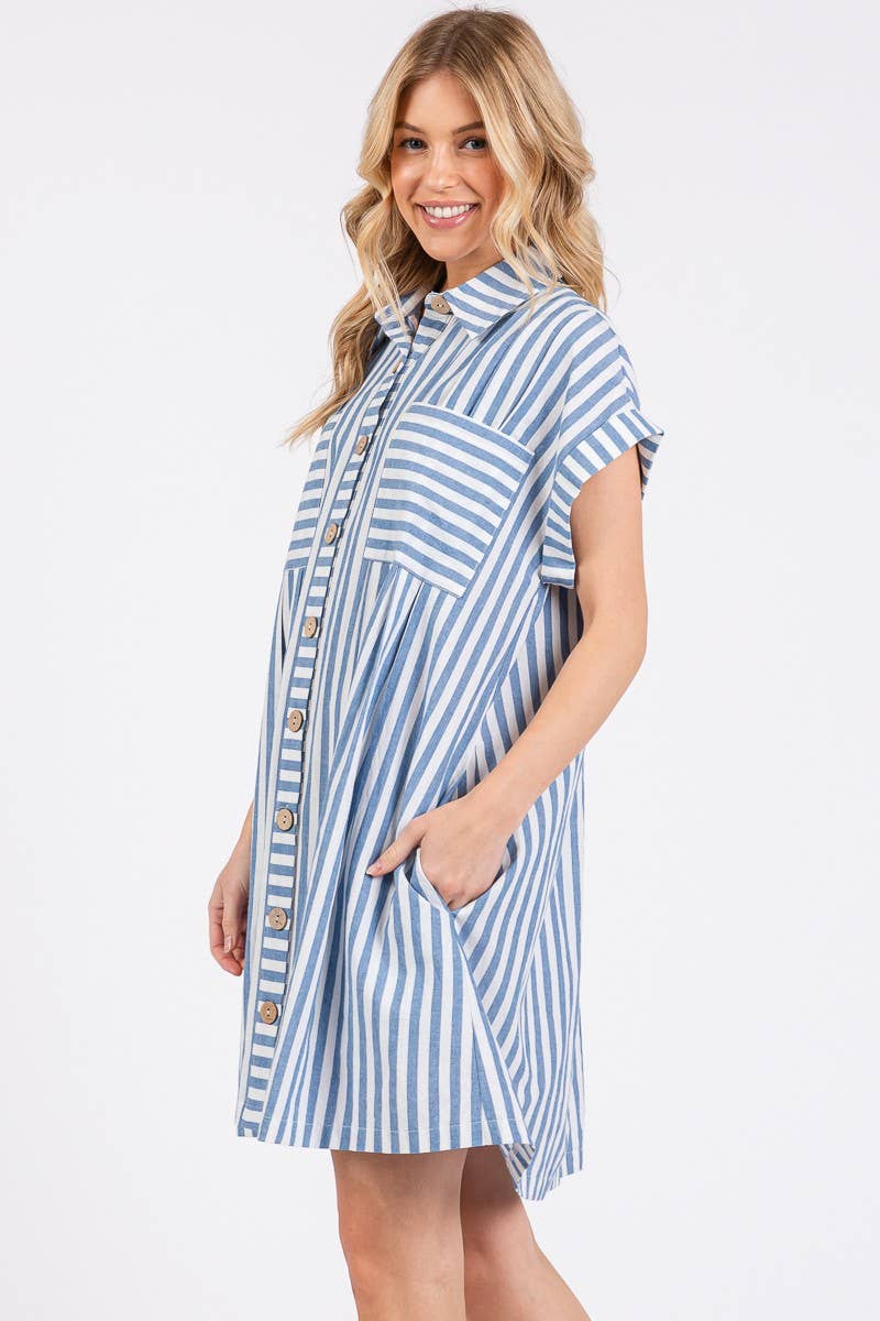 Cotton Striped Dress