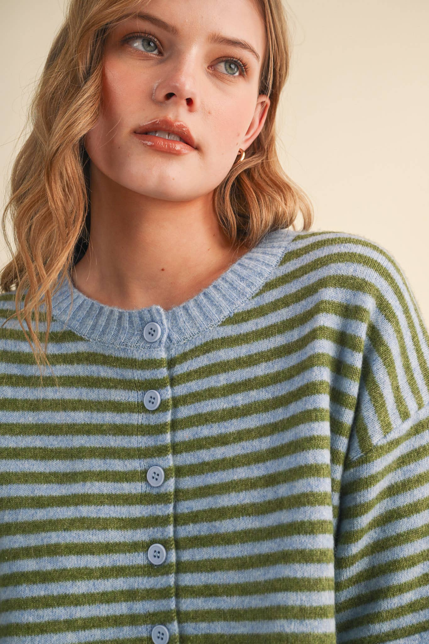 Lilly Striped Sweater Cardigan