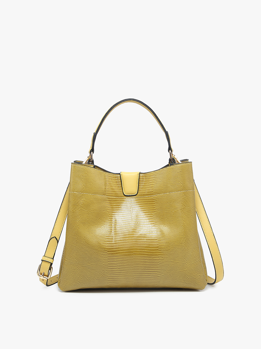 Tati Lizard Monogrammable Satchel