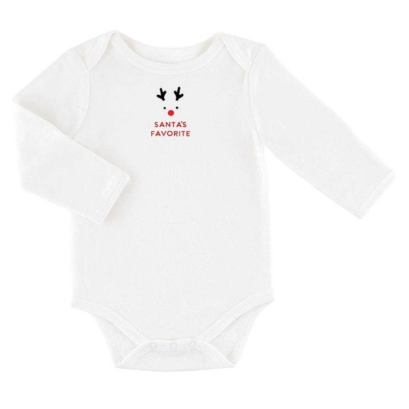 Santa's Favorite Baby Long Sleeve Snapshirt