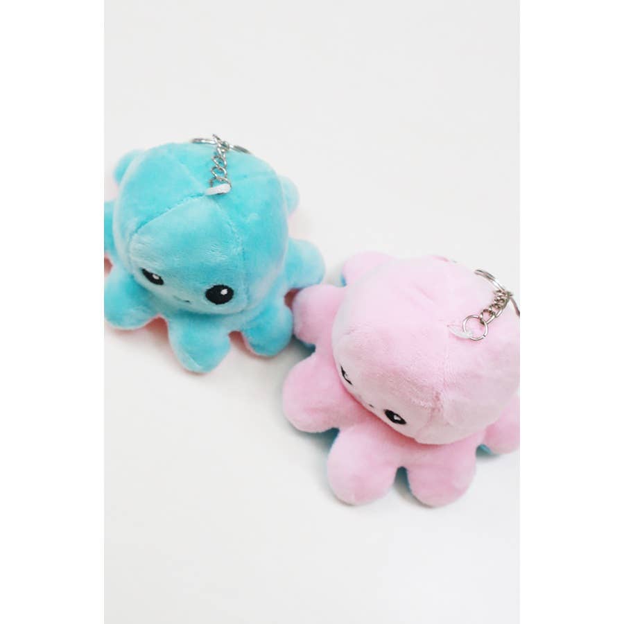 Mini Reversible Octopus Plushie Keychain