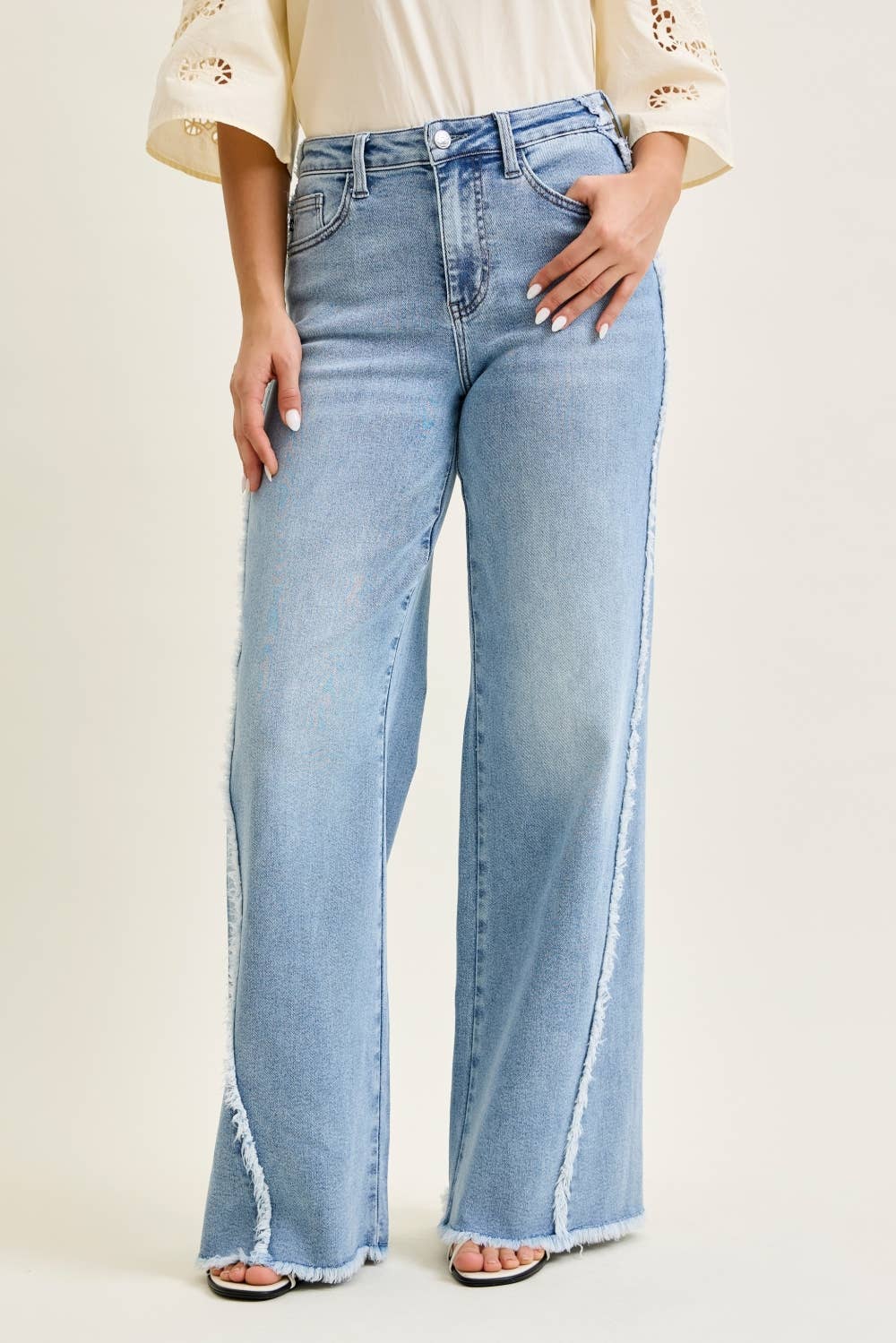 Judy Blue Jeans Raw Twisted Outseam