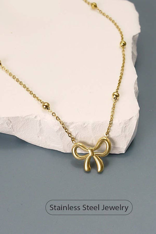Bow Dot Necklace