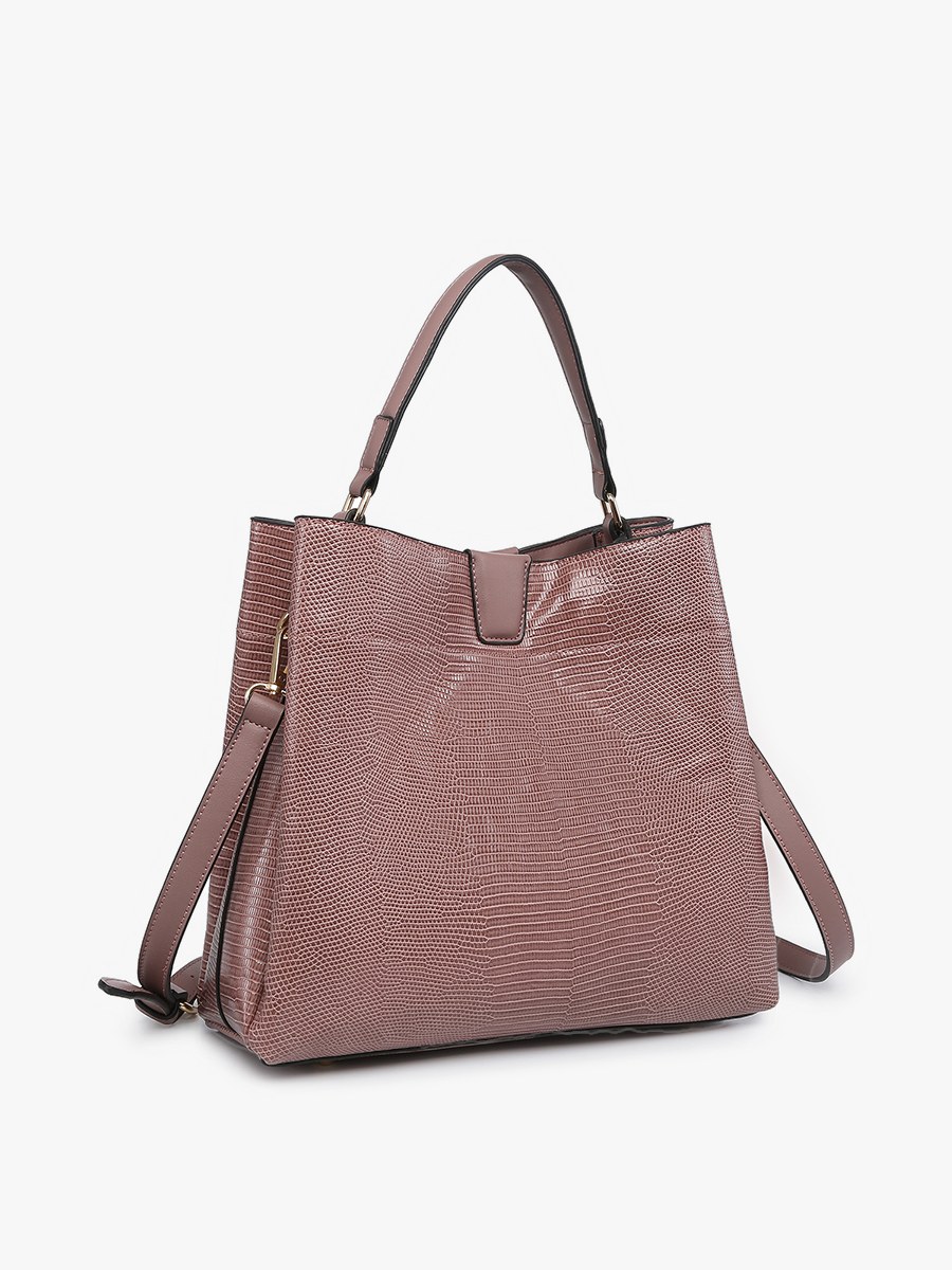Tati Lizard Monogrammable Satchel
