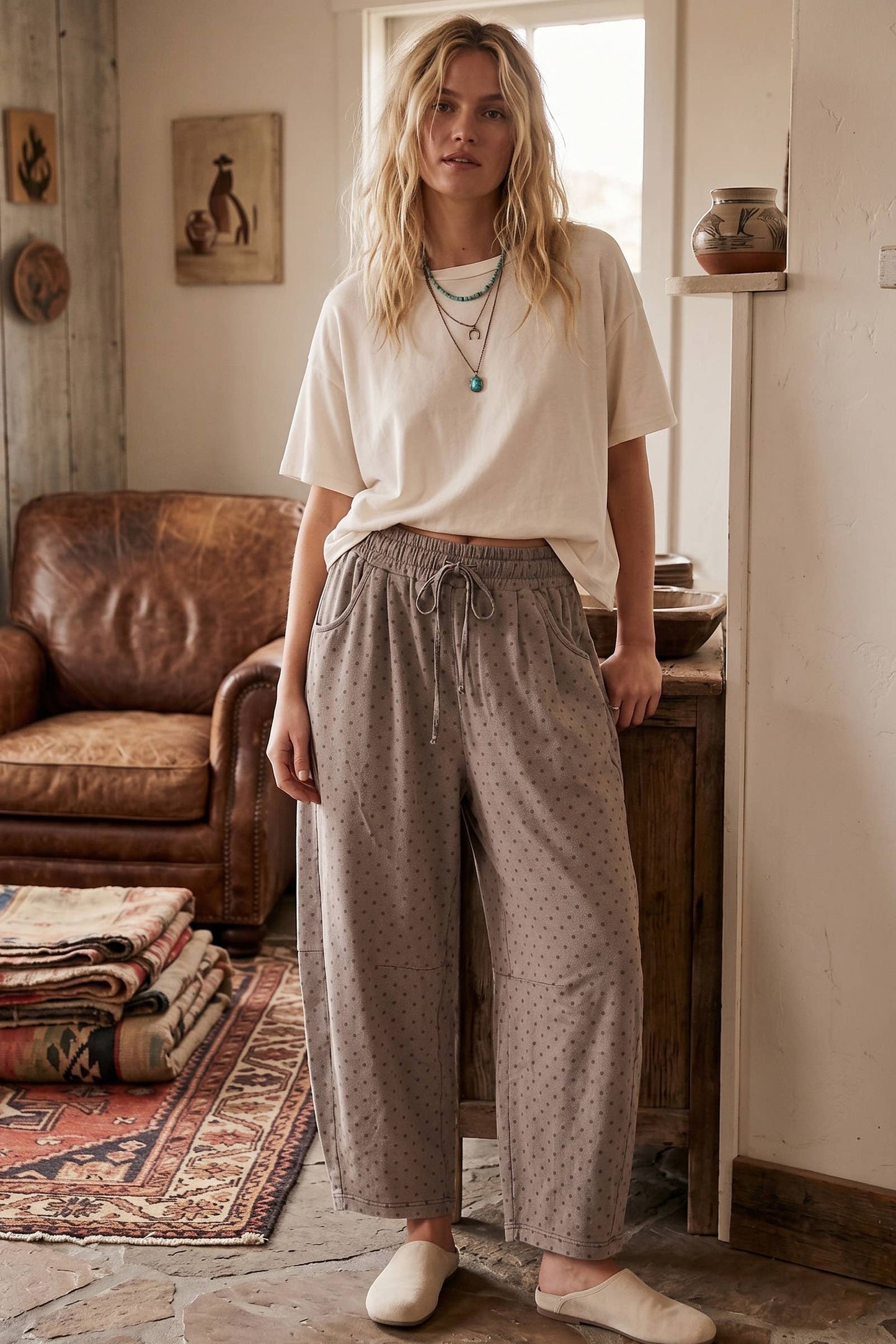 Oversized Scuba Barrel Lounge Pants