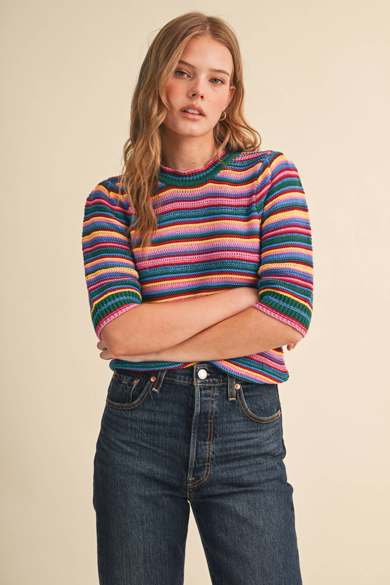Rainbow Stripe Sweater