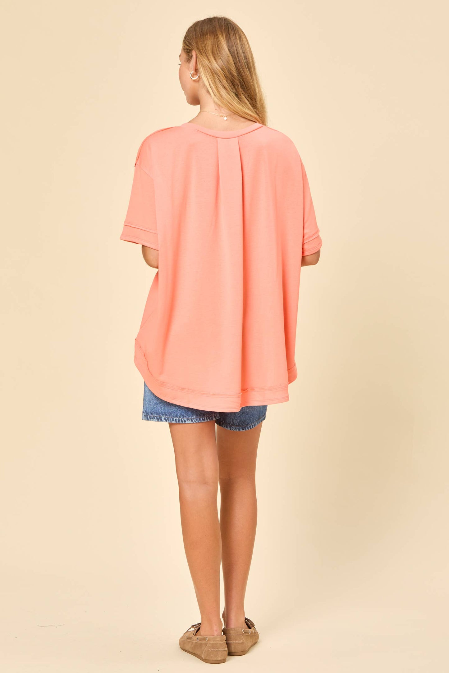 Textured Terry Knit Top